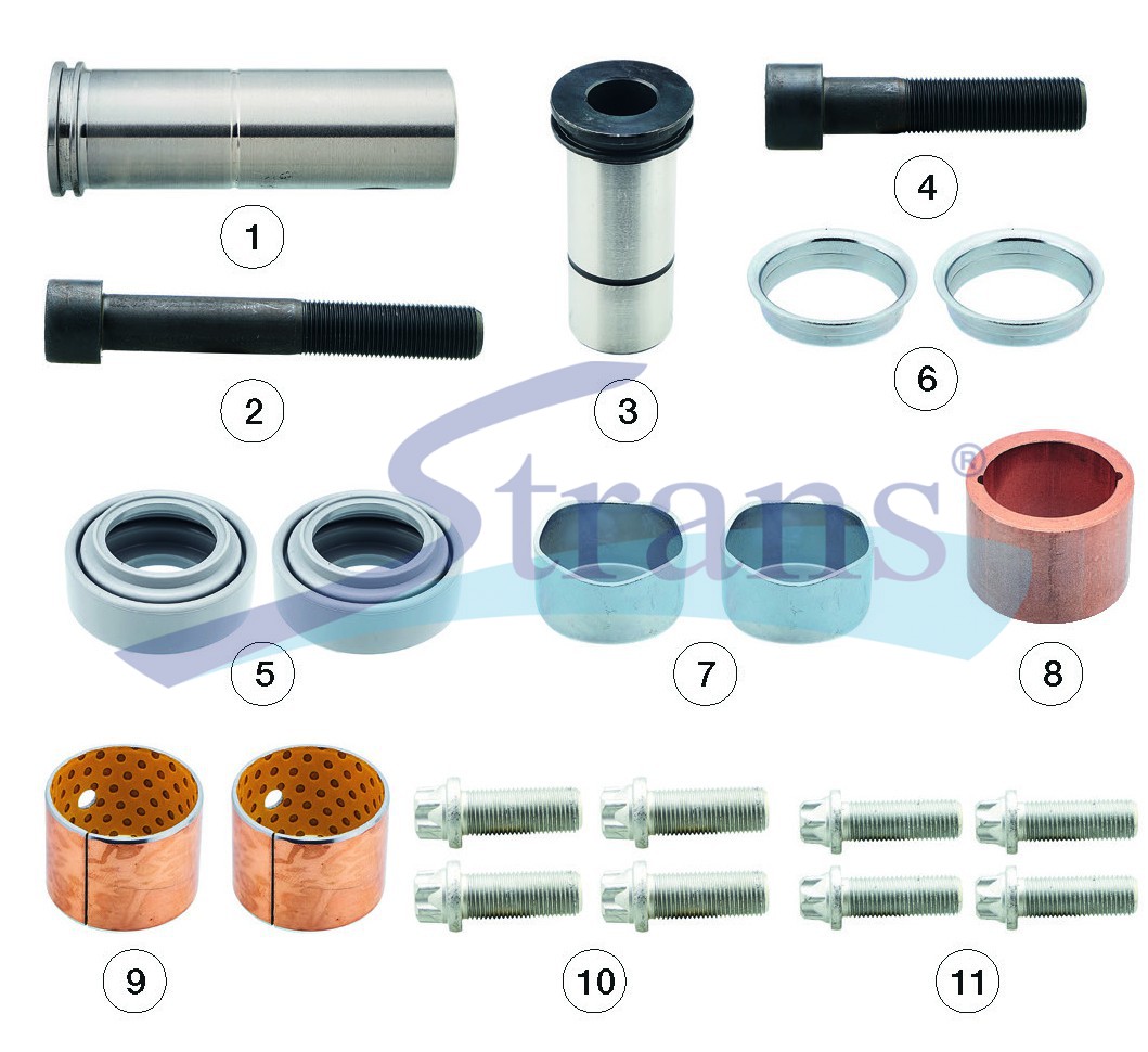 Ремкомплект Супорта Haldex Modul X (Направляючі+Пильники) З